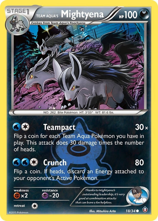 Team Aqua's Mightyena (18/34) (DCR)