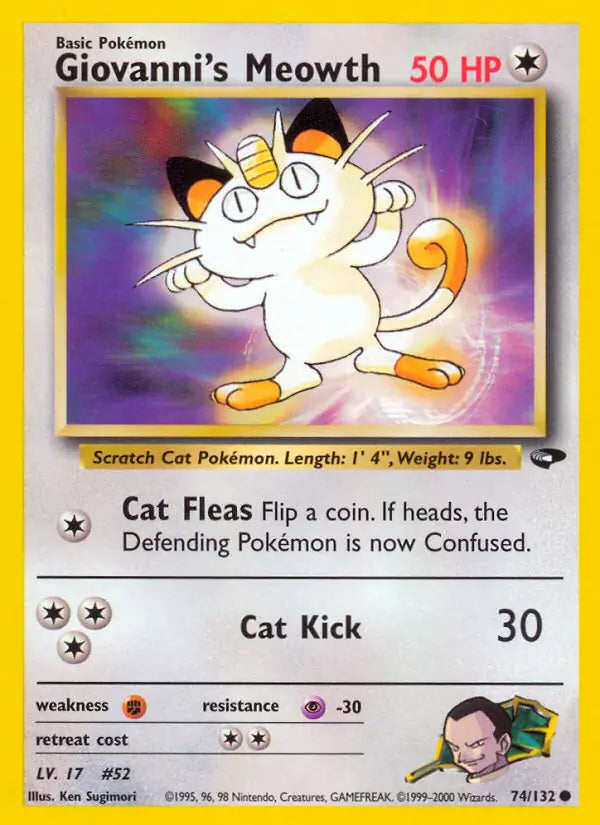 Giovanni's Meowth (74) (074/132) (G2)