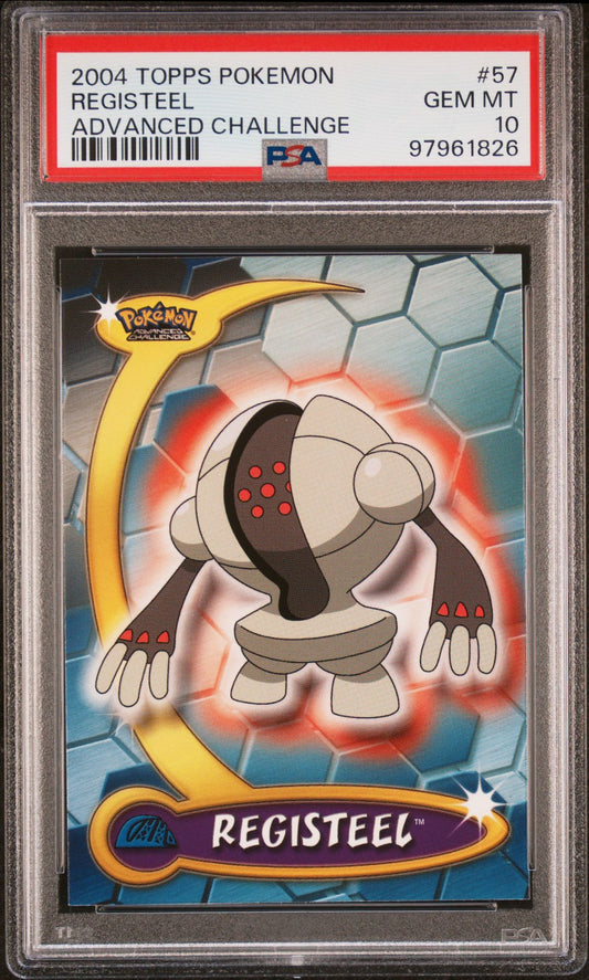 REGISTEEL ADVANCED CHALLENGE 2004 TOPPS POKEMON ADVANCED CHALLENGE PSA GEM MT 10