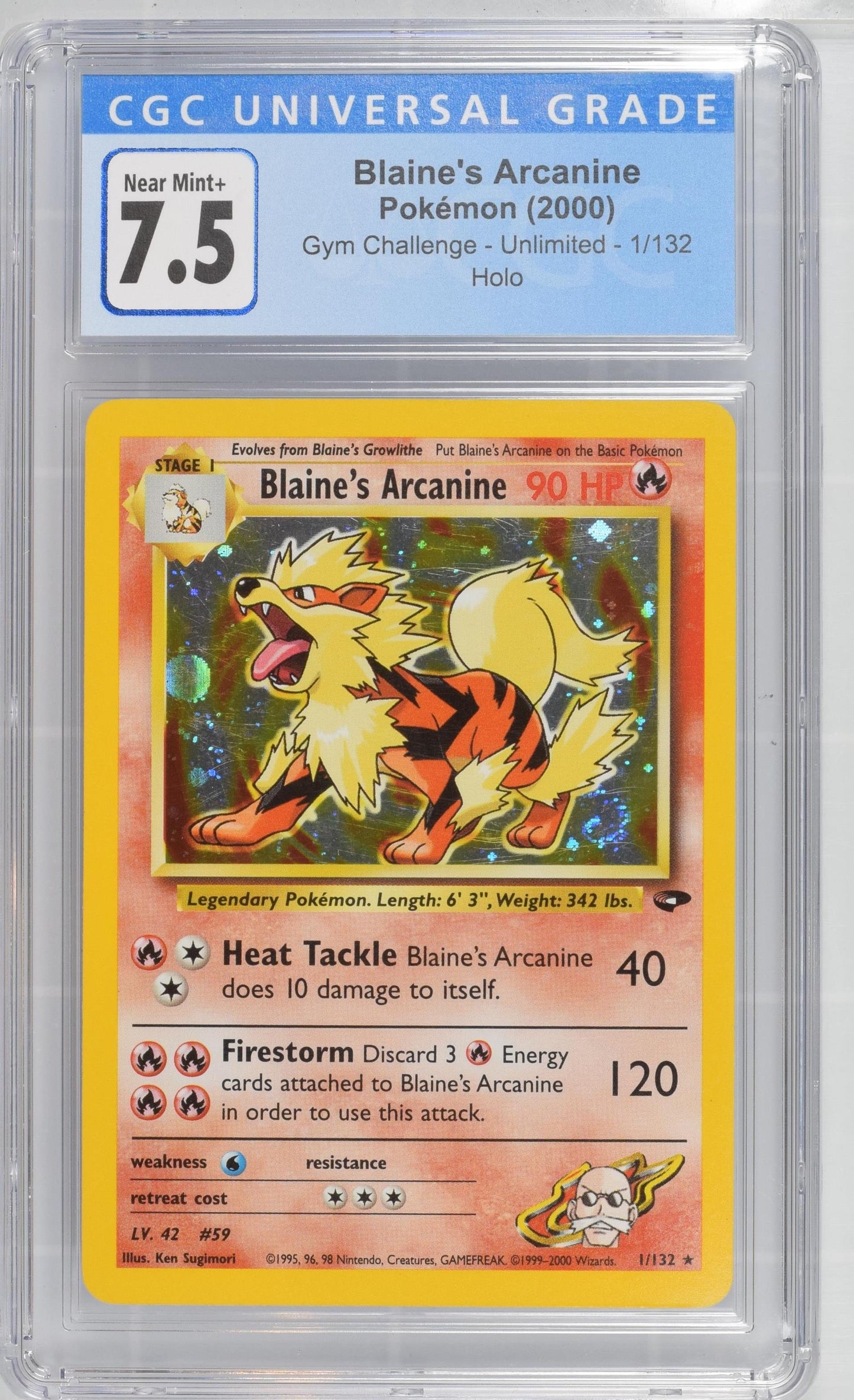 Blaine's Arcanine (Holo) CGC 7.5