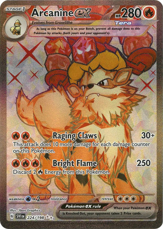 Arcanine EX 224/198 - NM