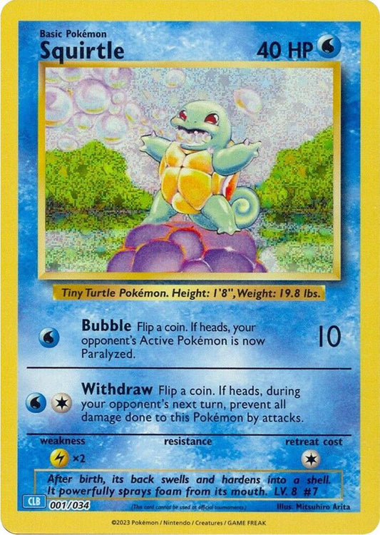 Squirtle 001/034 - NM