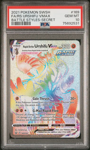 Rapid Strike Urshifu VMAX PSA 10