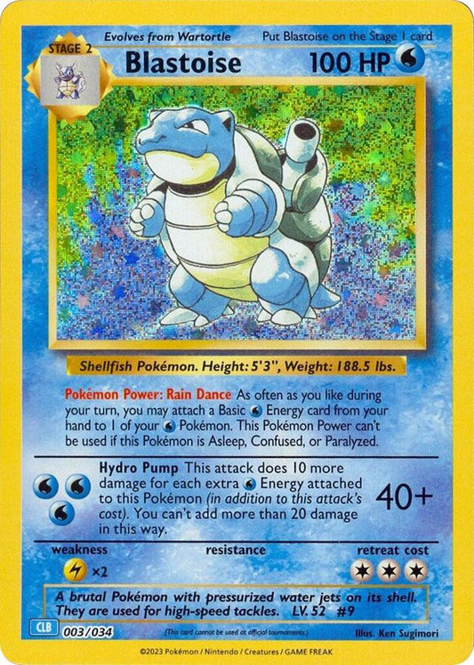 Blastoise (Holo) 003/034 - NM