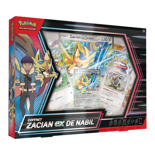 Coffret Zacian EX de Nabil - French