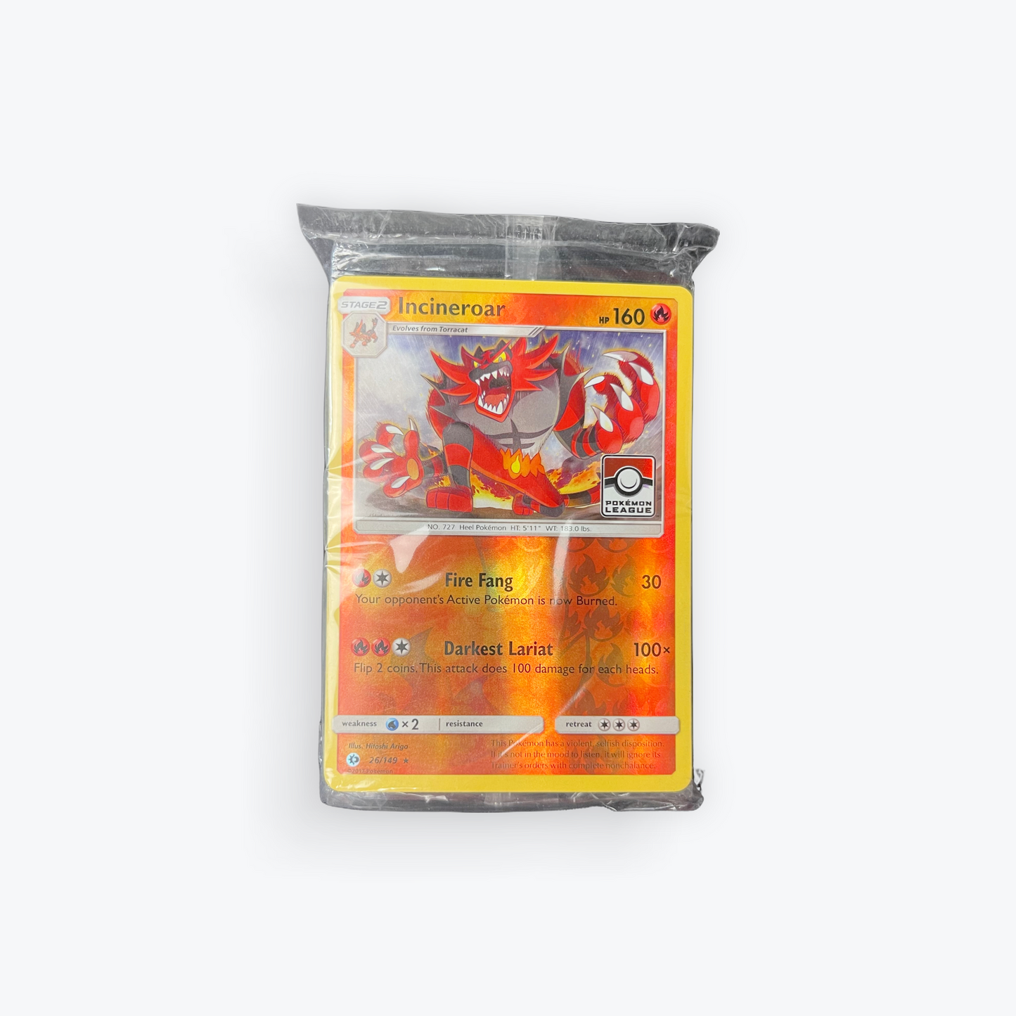 Incineroar Promo League Reverse 26/149 - Sealed