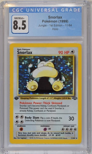 Snorlax Holo 1st Ed. CGC 8.5