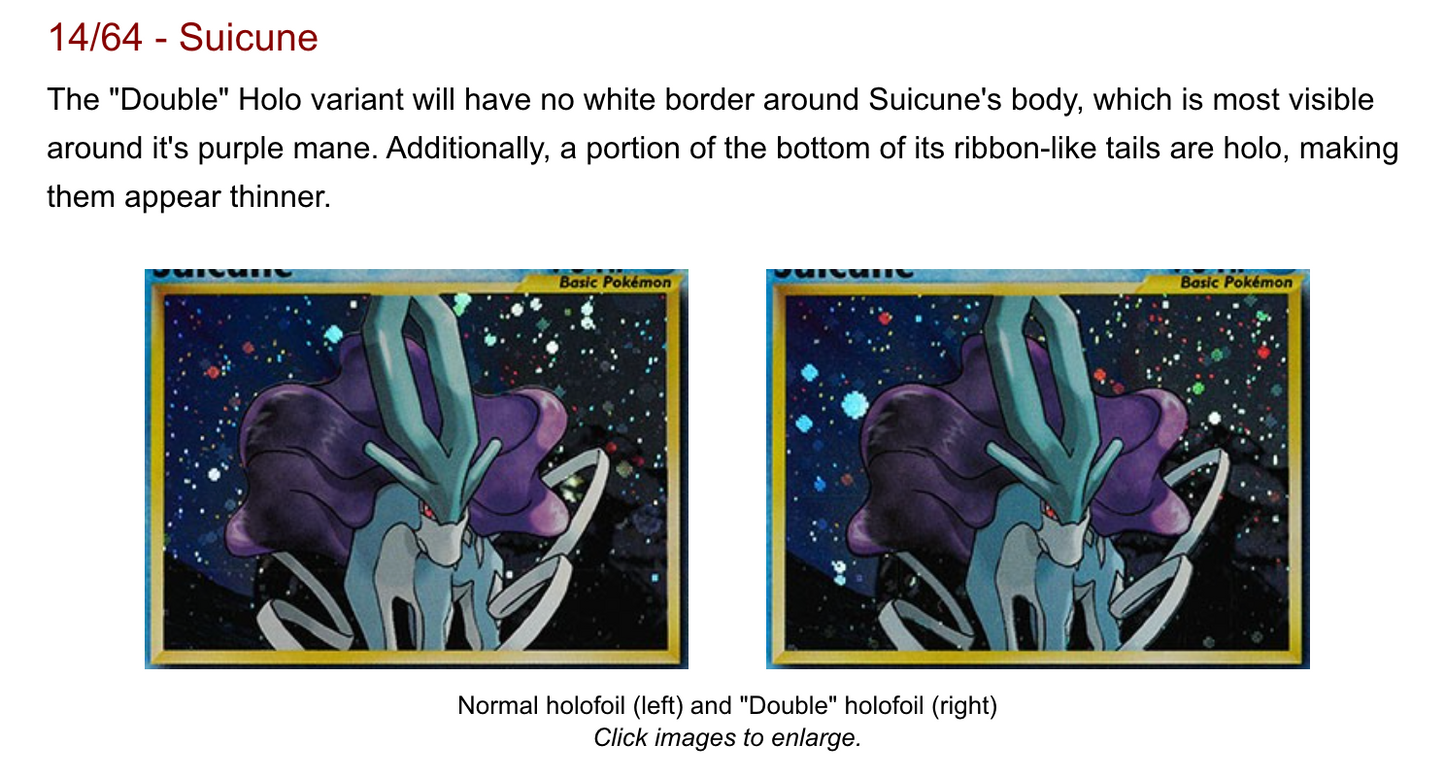 Suicune (Double-Holo) 1st Ed. PSA 9