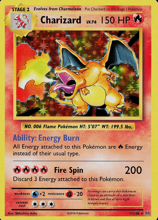 Charizard (Holo) 11/108 - LP