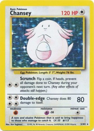 Chansey (Holo) 3/102 - LP