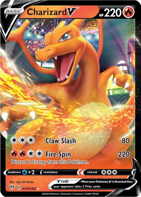 Charizard V 019/189 - NM