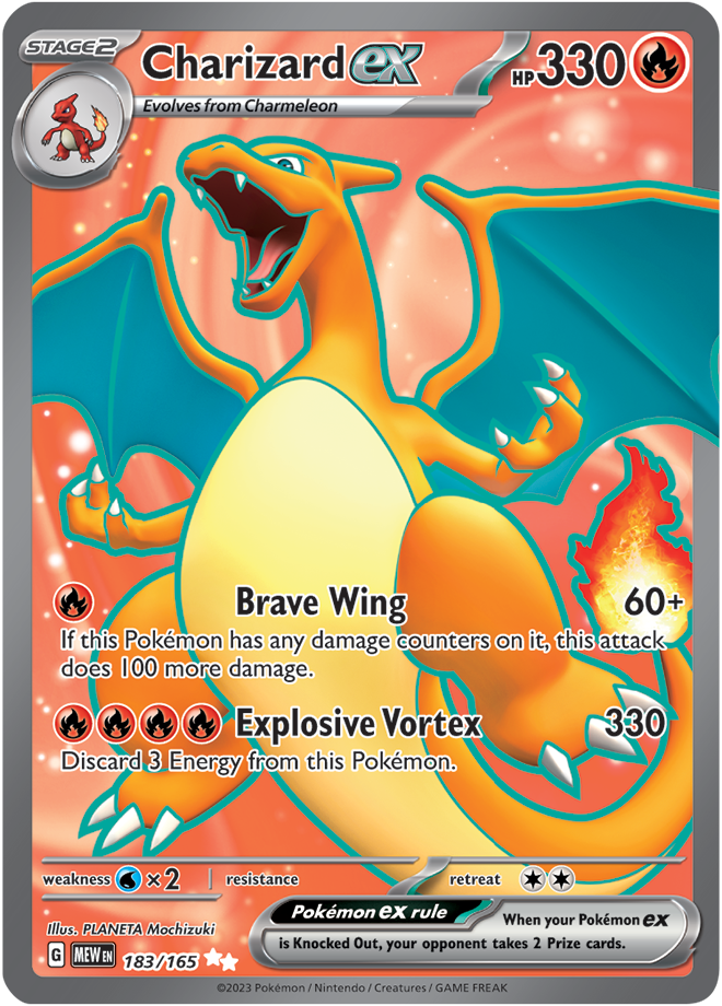 Charizard EX 183/165 - NM