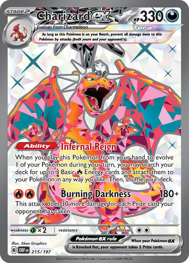 Charizard EX 215/197 - NM
