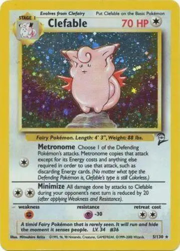 Clefable (Holo) 5/130 - MP