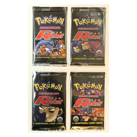 Team Rocket 1st Ed. Booster Pack Art Set