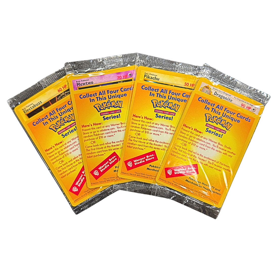 Pokemon WB Movie Promo Sealed Set (4)