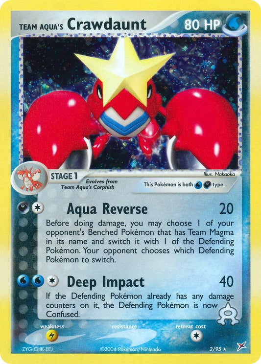 Team Aqua's Crawdaunt (Holo) 2/95 - LP