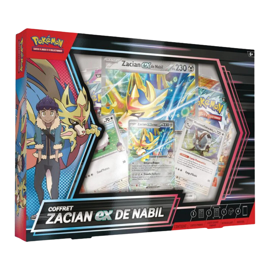 Coffret Zacian EX de Nabil - French