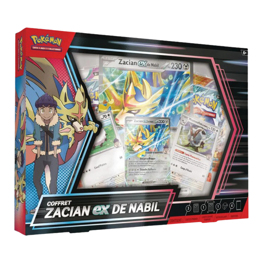 Coffret Zacian EX de Nabil - French