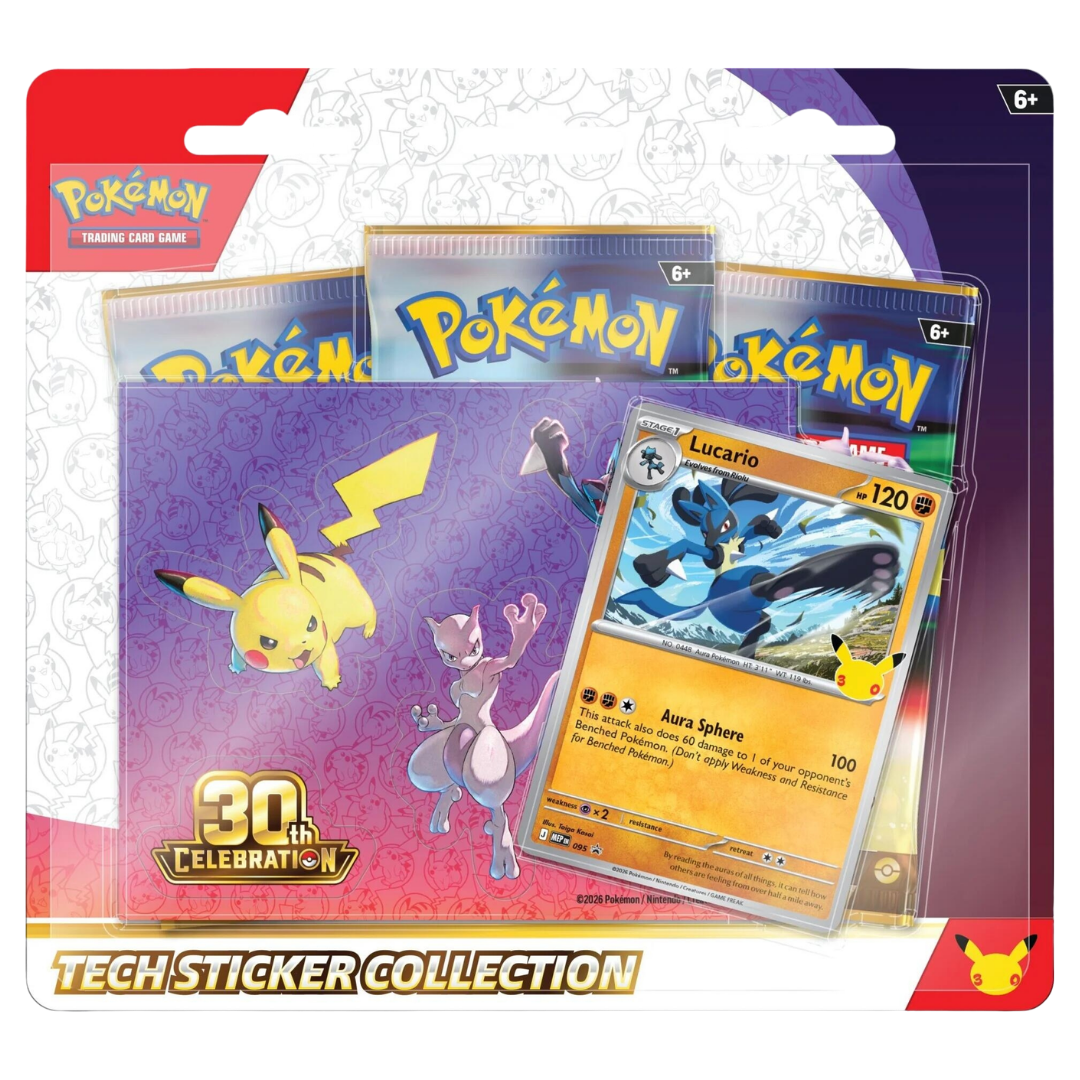 30th Celebration Tech Sticker Collection [Lucario] - PRE-ORDER