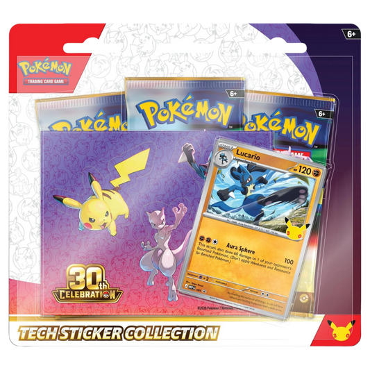 30th Celebration Tech Sticker Collection [Lucario] - PRE-ORDER