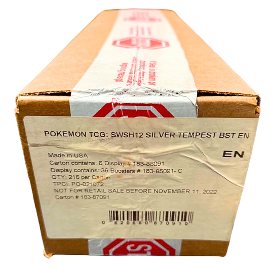 Silver Tempest Booster Box Case 1st Print