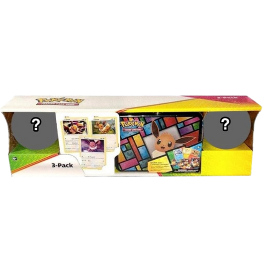 Costco Pokemon Collector 3-Pack: Eevee Treasure Chest + 2 Poke Ball Tins