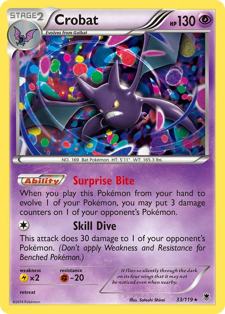 Crobat (Holo) 33/119 - NM