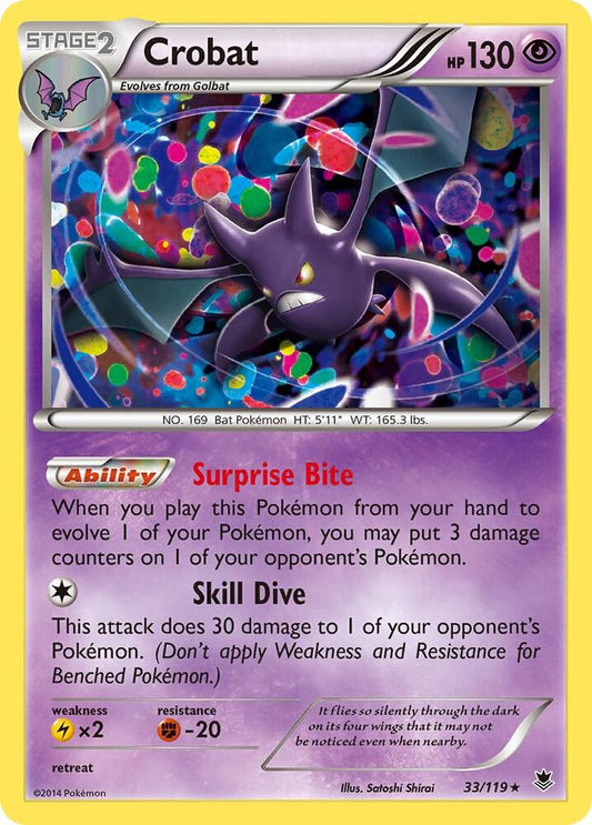 Crobat (Holo) 33/119 - NM