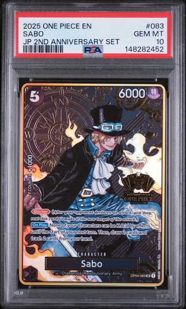 Sabo JP 2nd Anniversary Set PSA 10 PSA 10