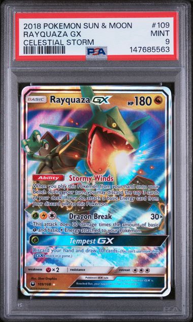 Rayquaza GX PSA 9