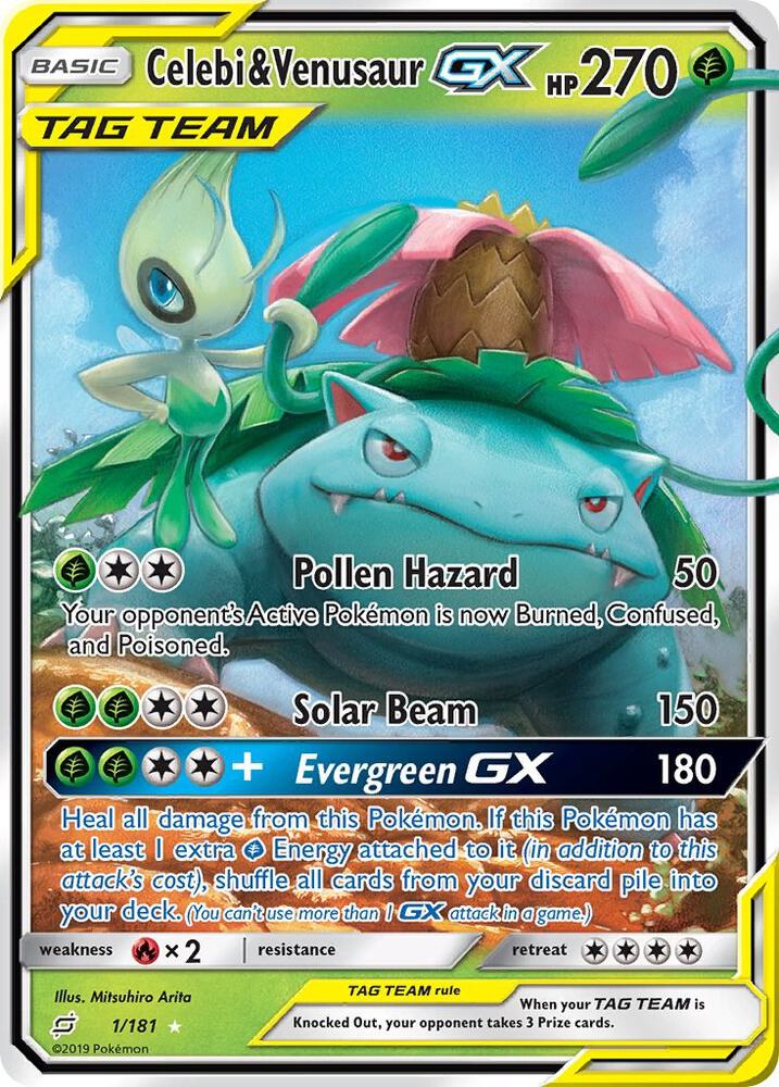 Celebi & Venusaur GX 1/181 - MP