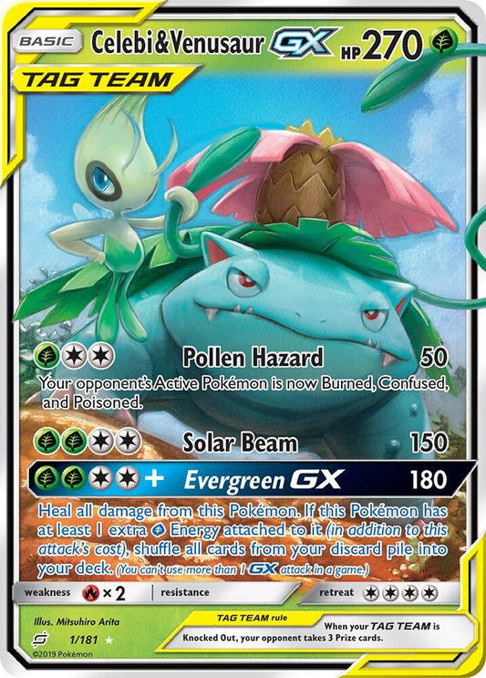 Celebi & Venusaur GX 1/181 - MP