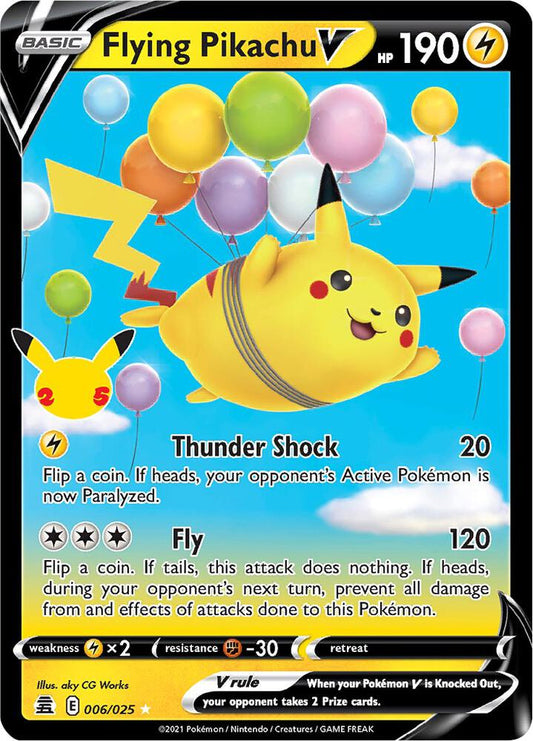 Flying Pikachu V 006/025 - NM