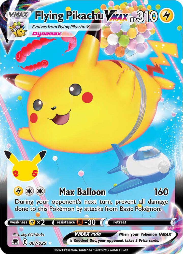 Flying Pikachu VMAX 007/025 - NM