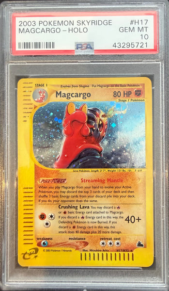 MAGCARGO-HOLO 2003 POKEMON SKYRIDGE PSA GEM MT 10 – Poke Gems MTL