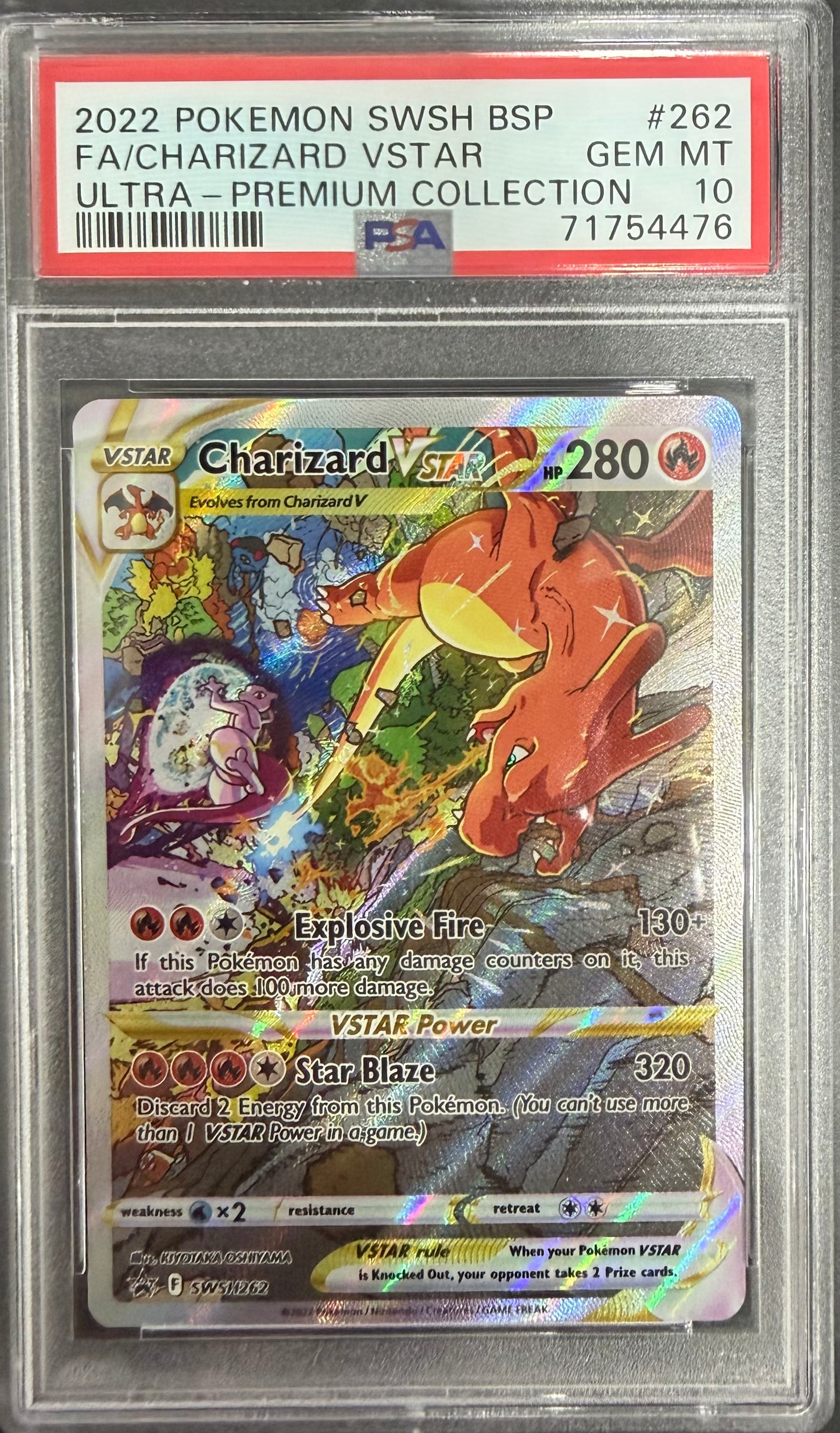 FA/CHARIZARD VSTAR ULTRA-PREMIUM COLLECTION 2022 POKEMON SWSH BLACK STAR PROMO PSA GEM MT 10