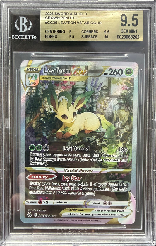 Leafeon VSTAR GGUR 2023 Pokemon BGS 9.5