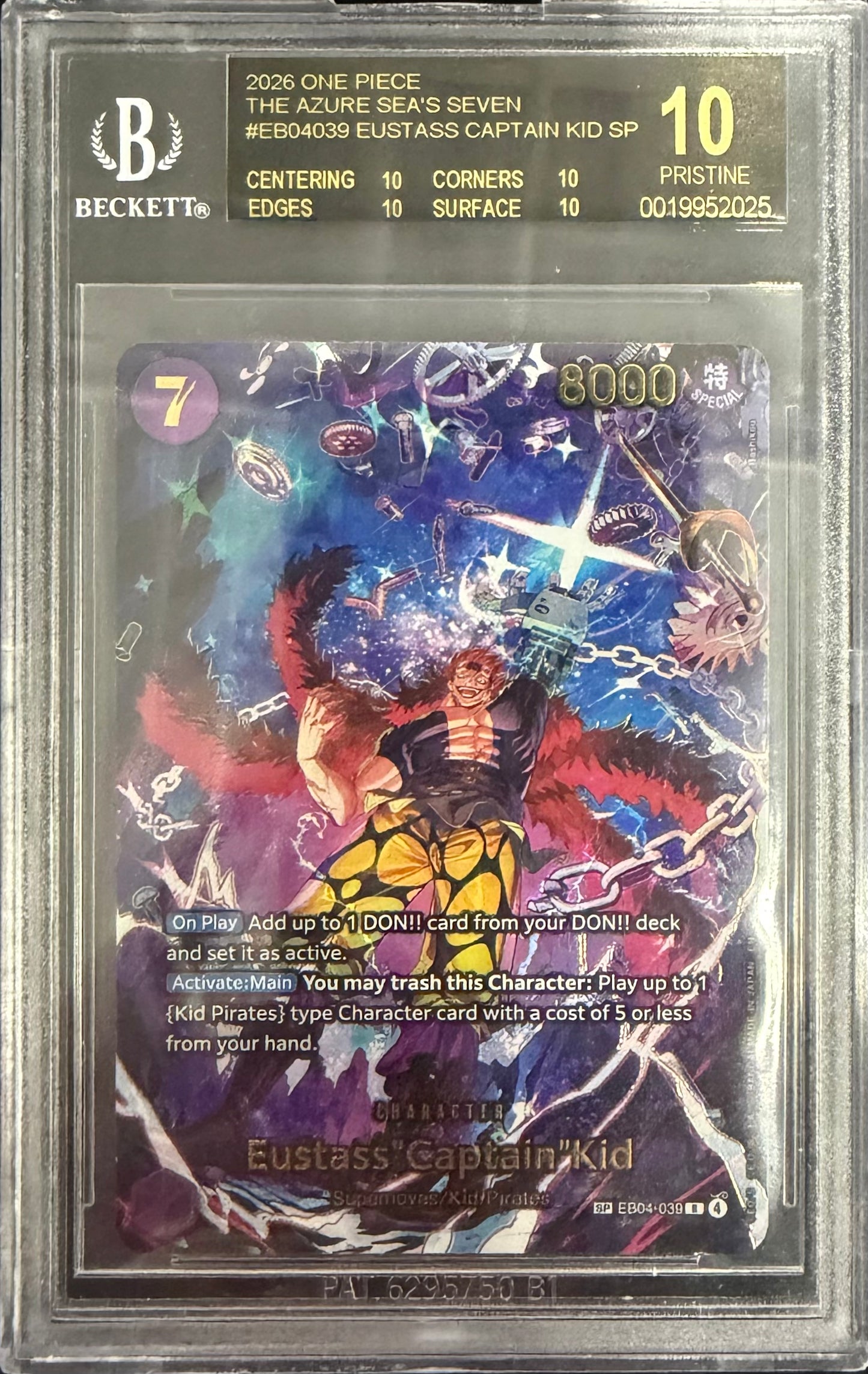 Eustass Captain Kid BGS 10.0 Black Label