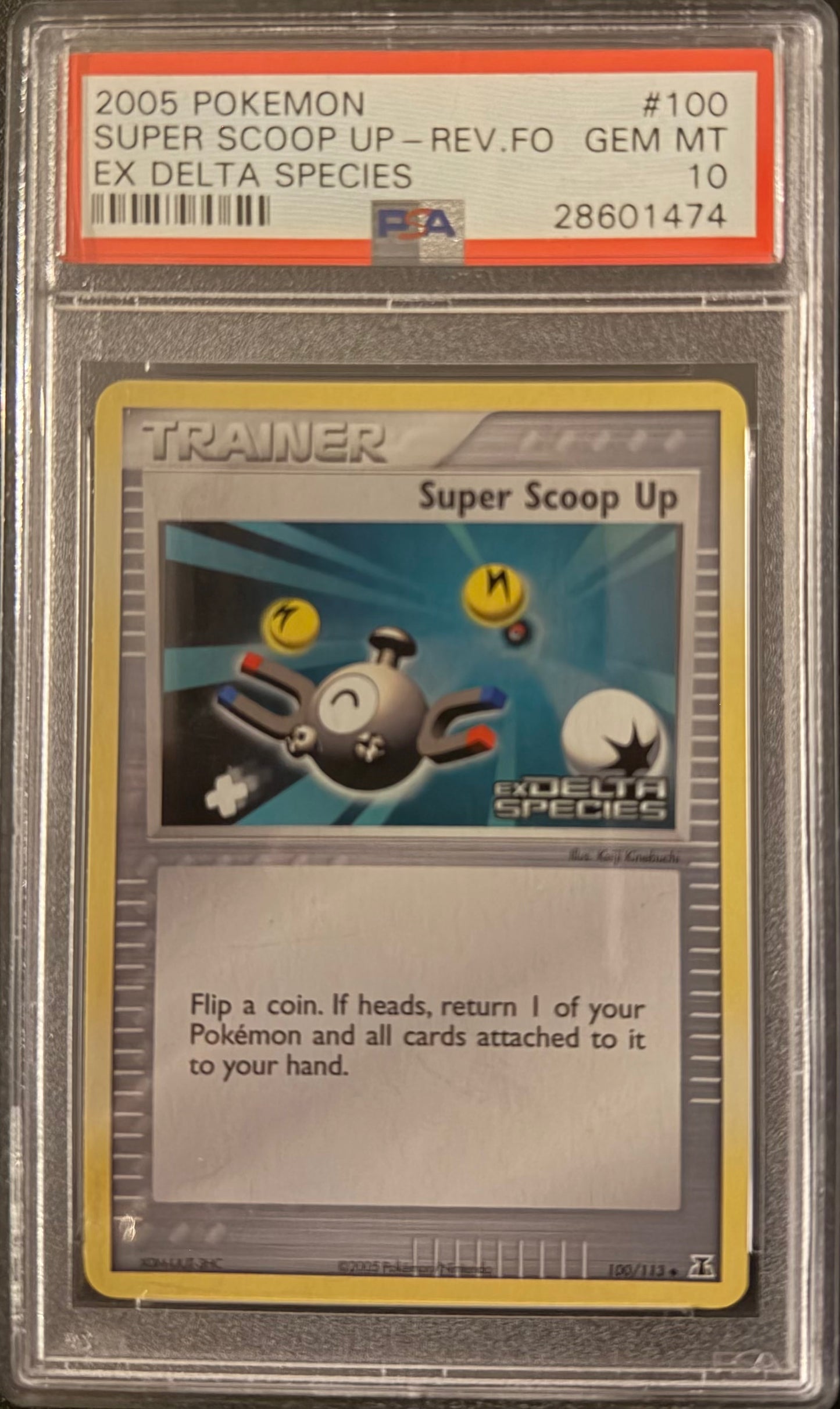 Super Scoop Up Reverse Holo PSA 10