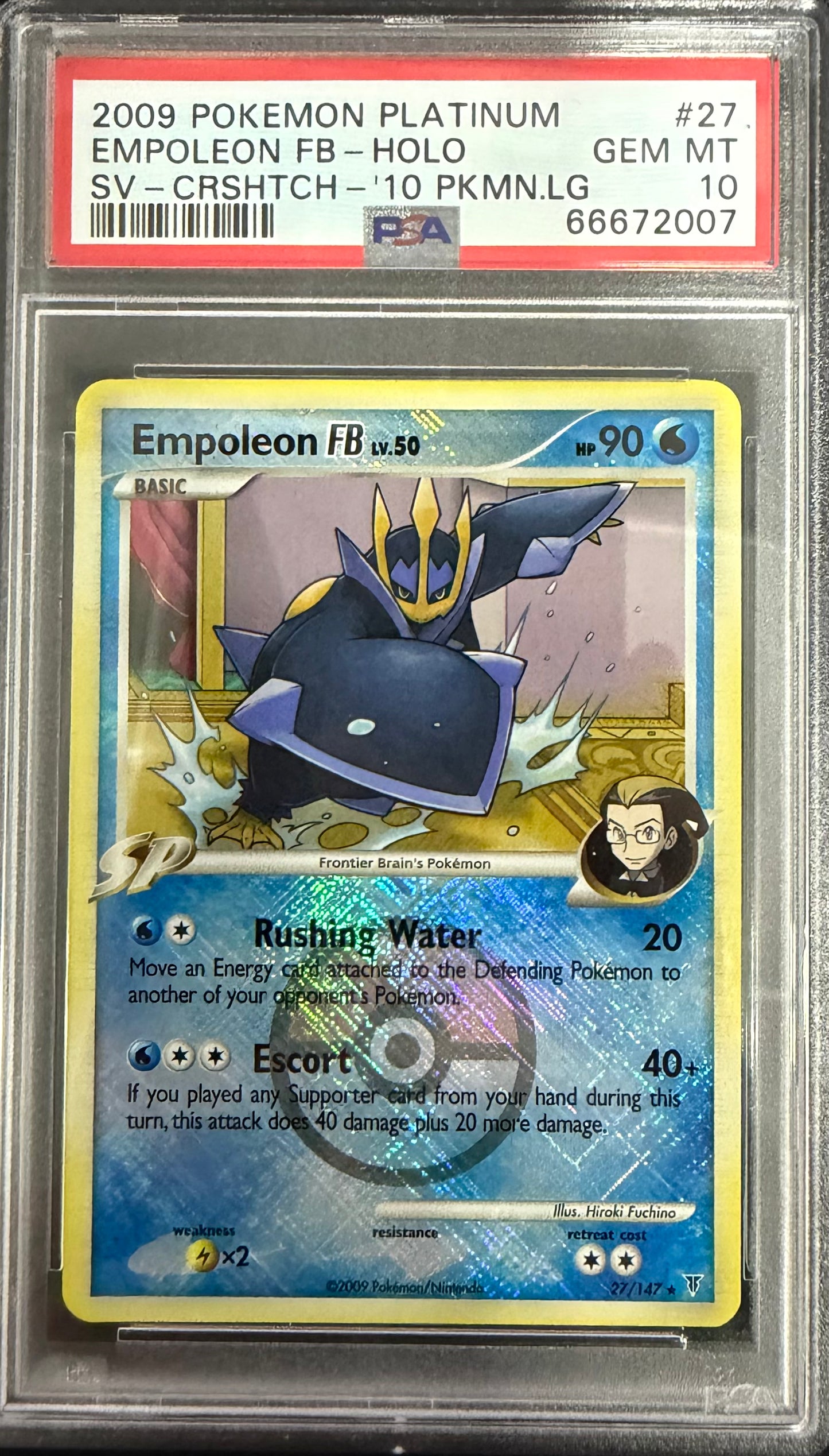 EMPOLEON FB-HOLO SV-CRSHTCH-'10 PKMN.LG 2009 POKEMON PLATINUM SUPREME VICTORS PSA GEM MT 10
