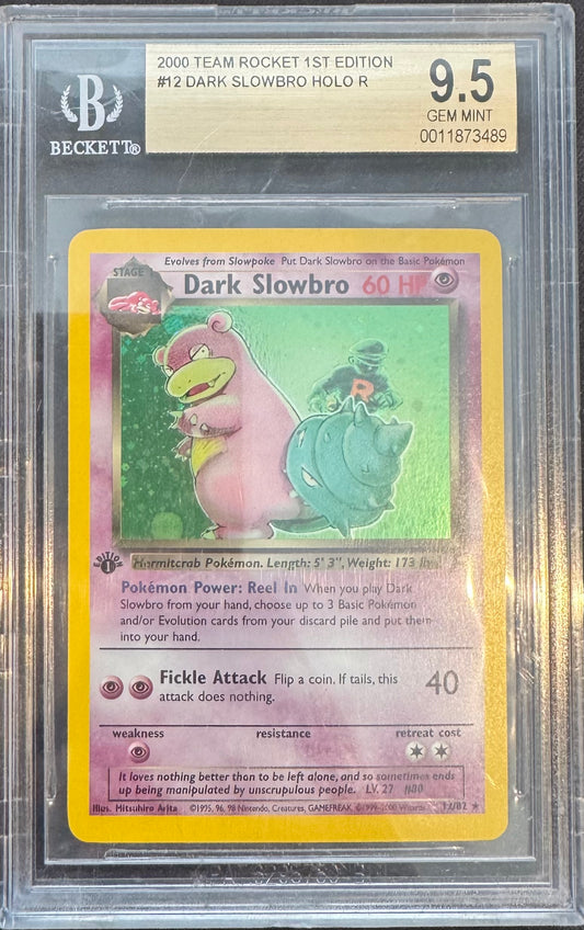 Dark Slowbro Holo 1st Ed. BGS 9.5