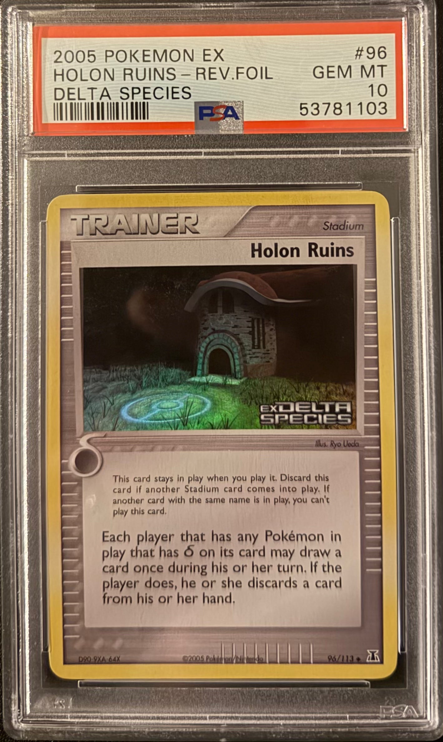 Holon Ruins Reverse Holo PSA 10