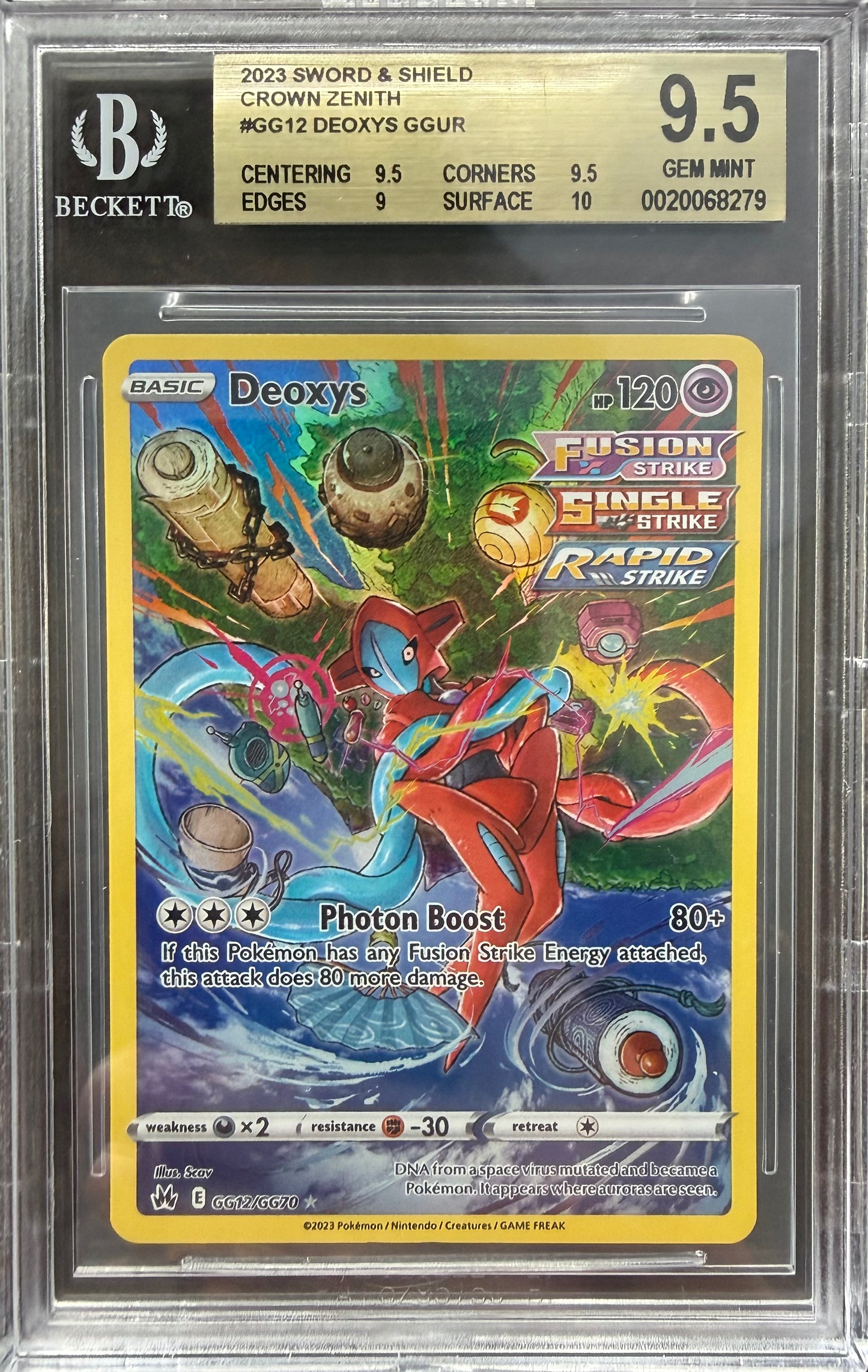 Deoxys GGUR 2023 Pokemon BGS 9.5