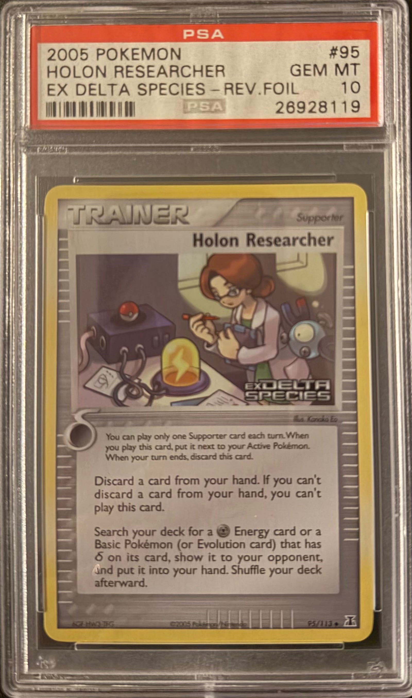 Holon Researcher Reverse Holo PSA 10
