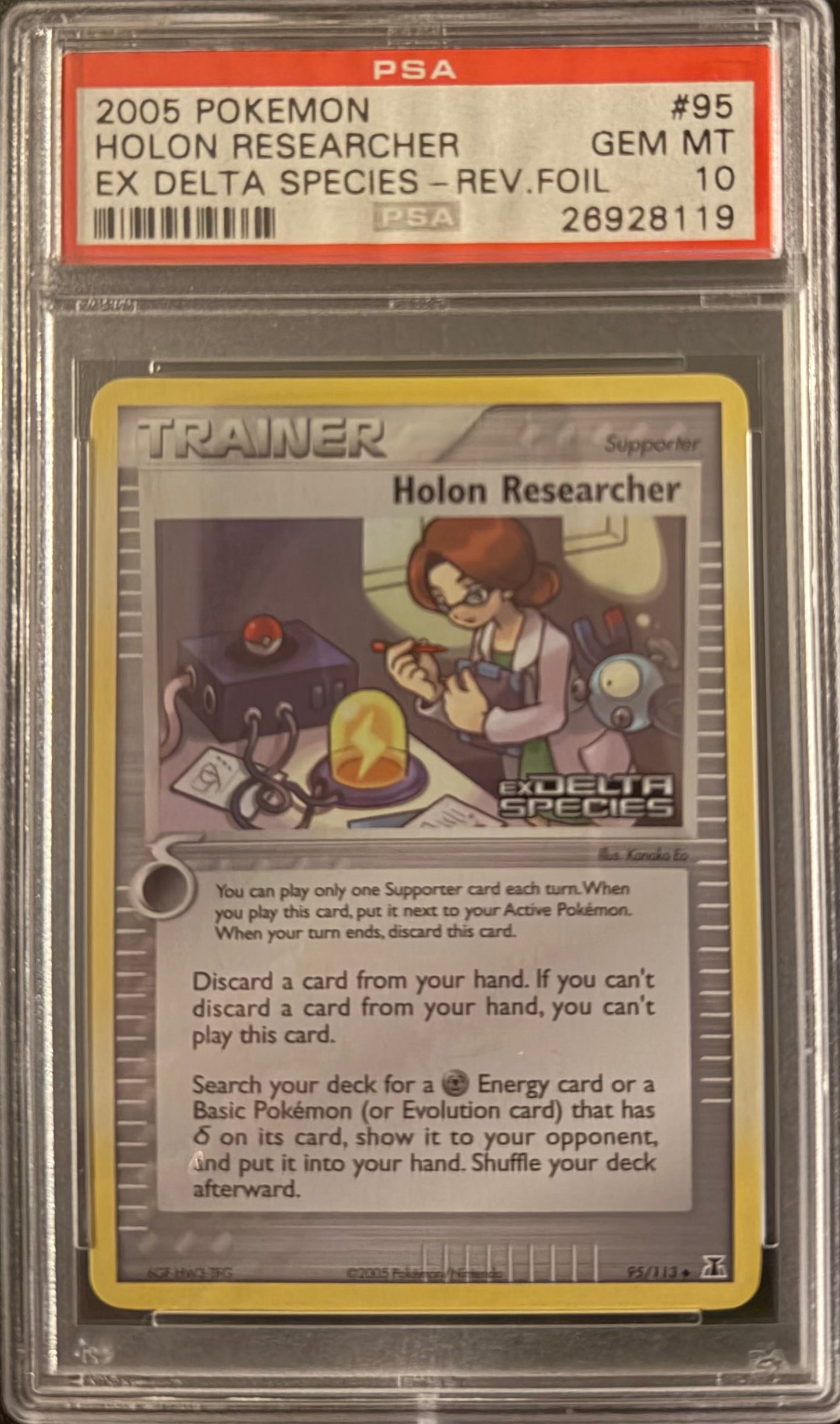 Holon Researcher Reverse Holo PSA 10