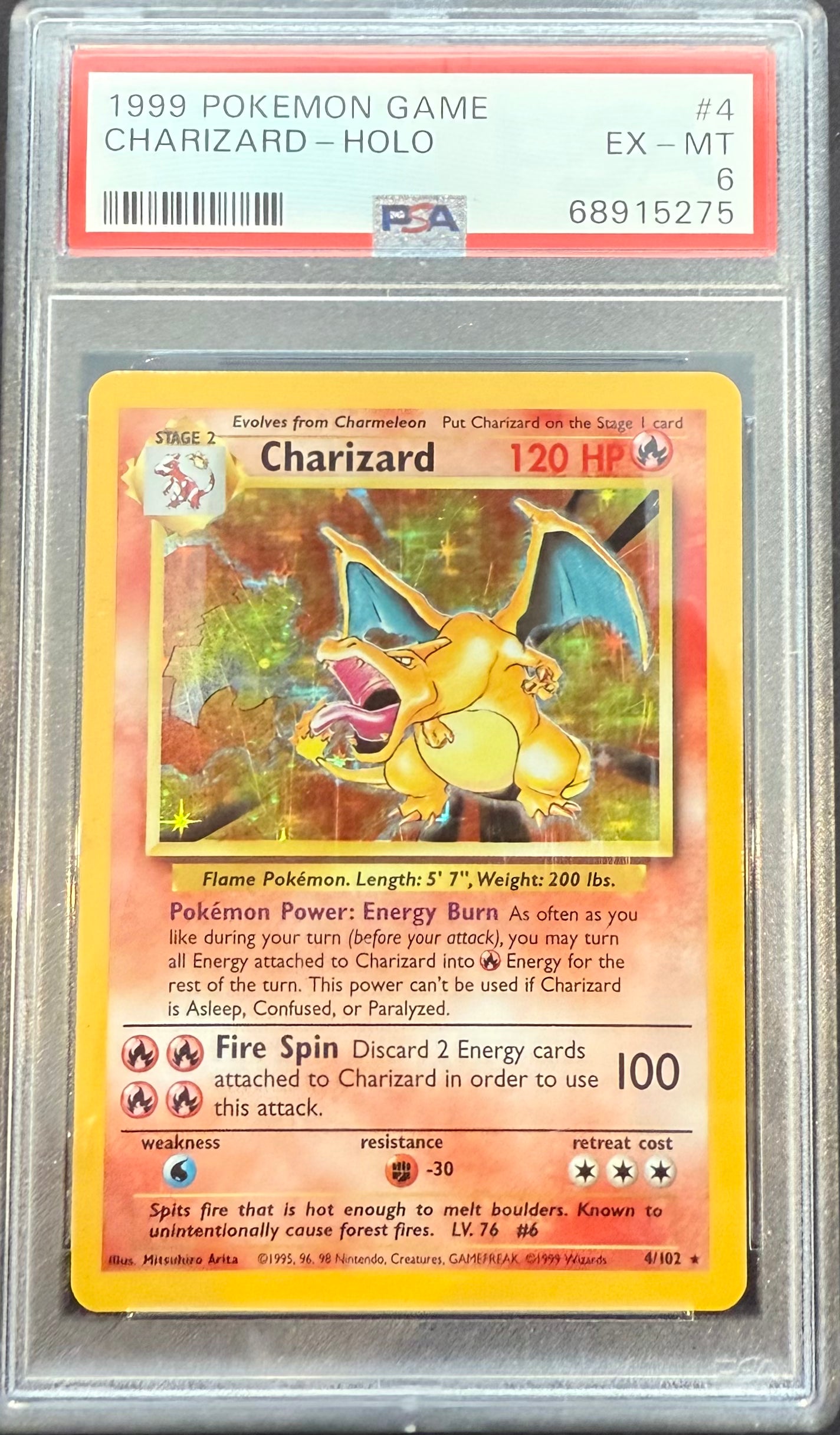 Charizard Base Set PSA 6