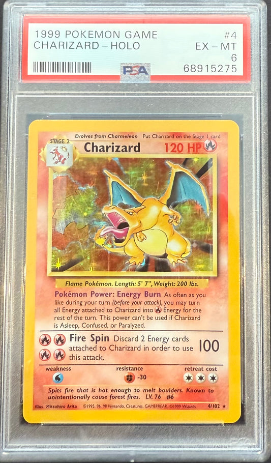 Charizard Base Set PSA 6
