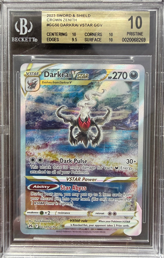 Darkrai VSTAR GGUR 2023 Pokemon BGS 10.0