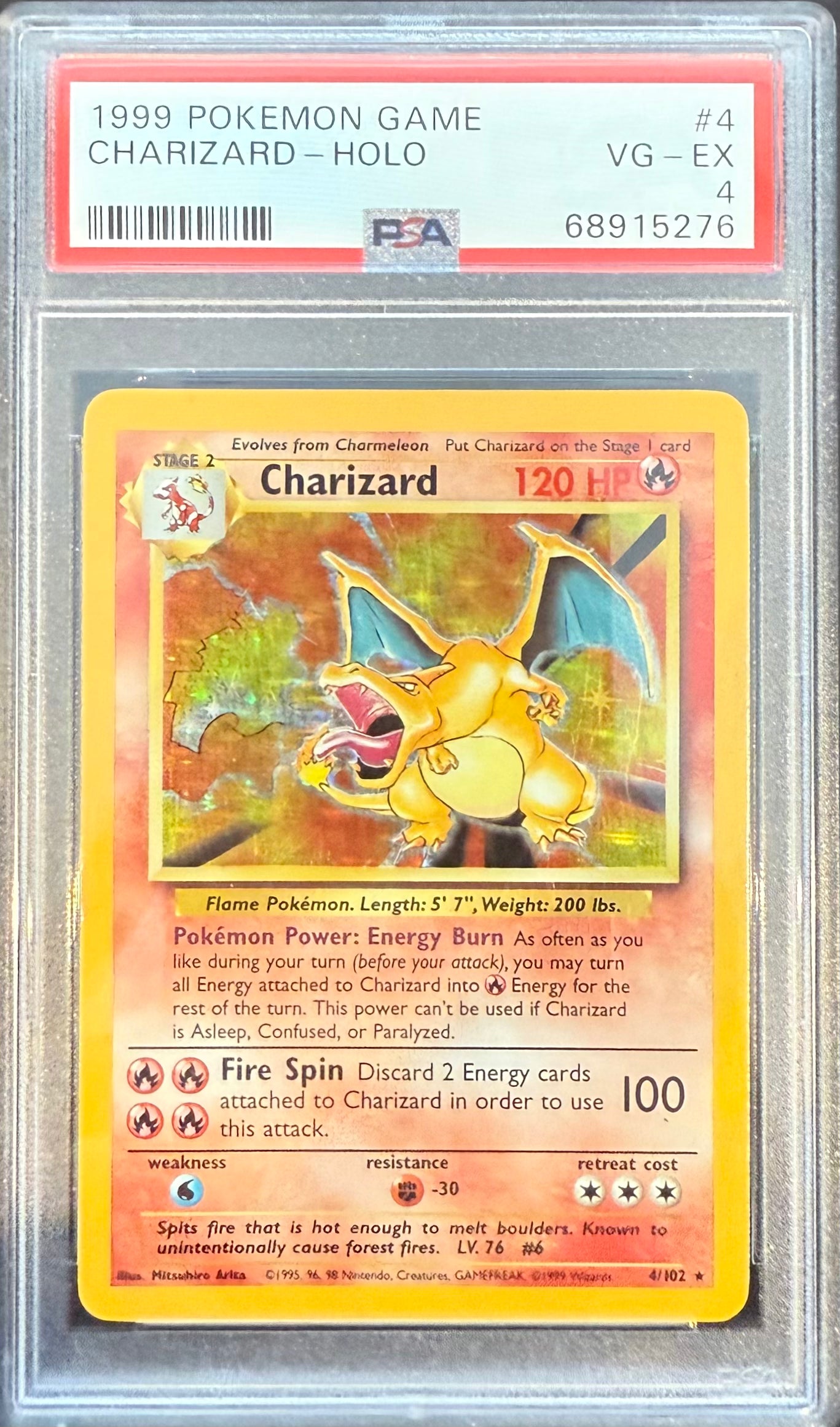 Charizard Base Set PSA 4